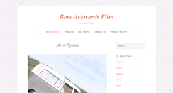 Desktop Screenshot of bassackwardsfilm.com